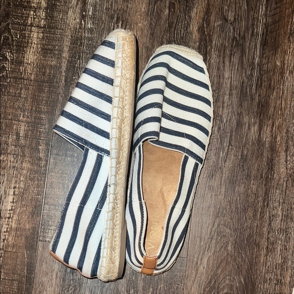 Vionic Navy and White Striped Espadrilles - Picture 3 of 5